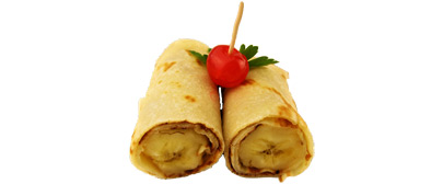 PALAČINKE SA ČOKOLADNIM KREMOM, ANANASOM I PLAZMOM (300g)